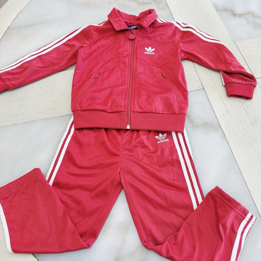 Adidas original kids superstar FIREBIRD TOP jacket/bottom pant set/ NWT